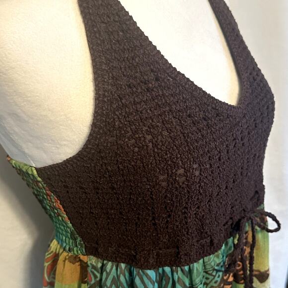 American Rag Bohemian Crochet Knit Maxi Dress - Picture 3 of 7